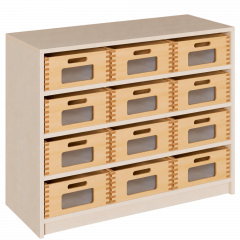 Produktbild Korpus-Regal mit breiten Materialk&auml;sten 0208 065 00