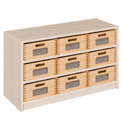 Produktbild Korpus-Regal mit breiten Materialk&auml;sten 0206 065 00
