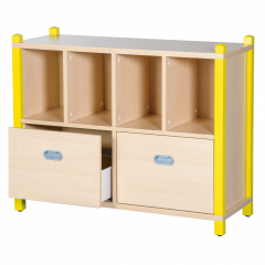Produktbild Materialschrank, 2 hohe Dekorsch&uuml;be, 4 F&auml;cher 0608 058 00