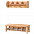 Produkt Bild Komplettgarderobe mit offener Ablagereihe 